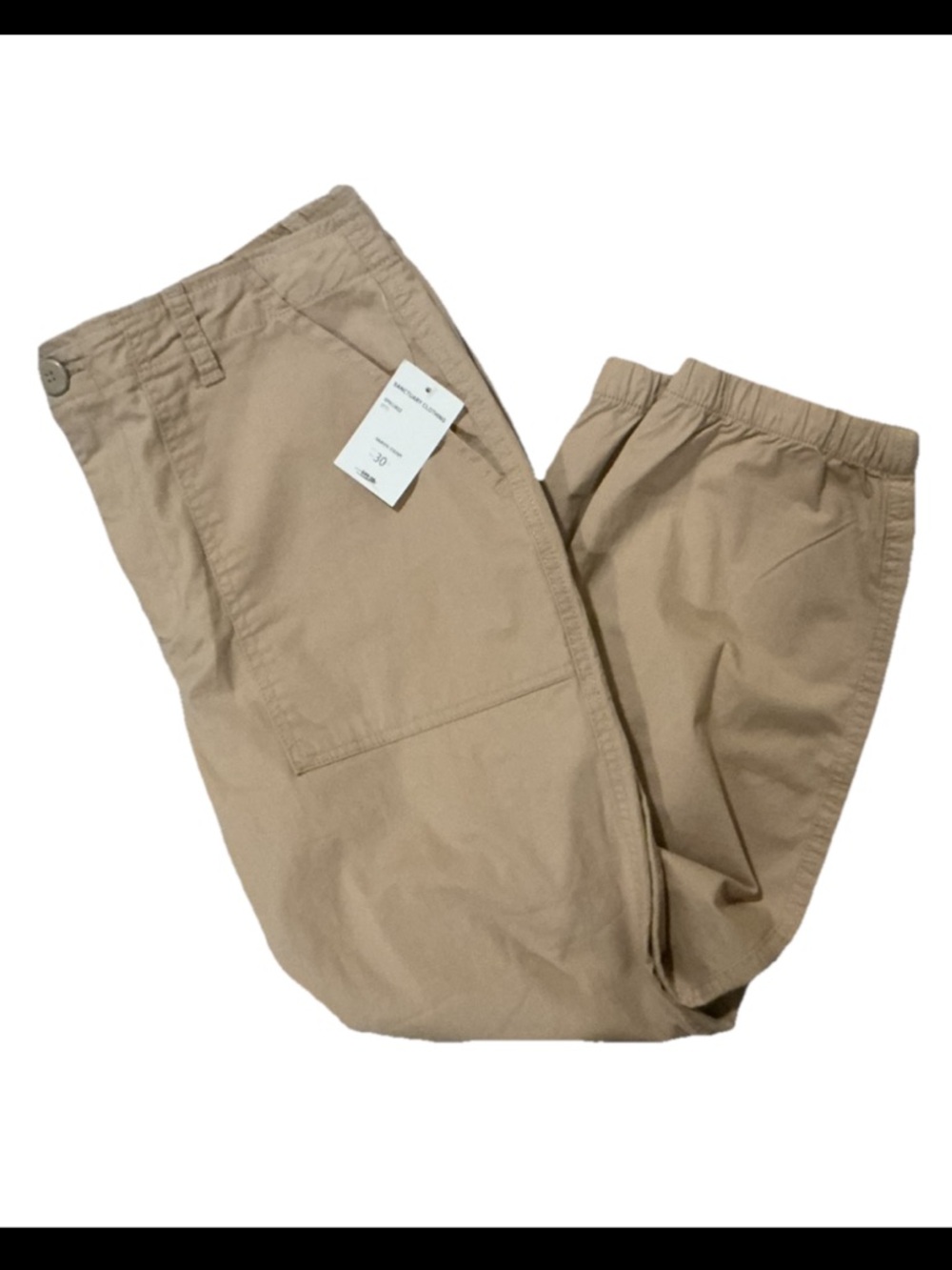 New! Sanctuary Maya Women’s Cargo Jogger Pants in Khaki Tan Size 30 nwt